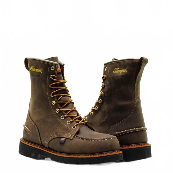 NEW THOROGOOD men's 1957 series 8" moc toe boot in brown - Picture 1 of 7